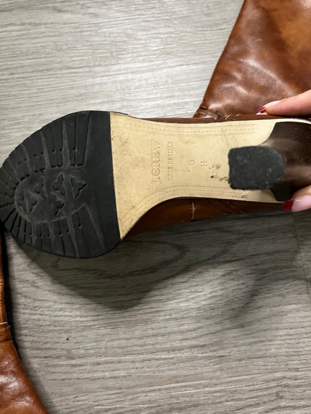 J. Crew Y2K Knee High Leather Boots - Picture 3 of 10